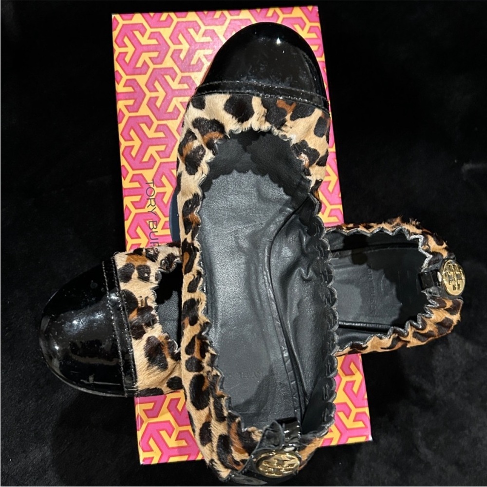 Tory Burch Leopard Print Ballet Flats - Picture 2 of 3